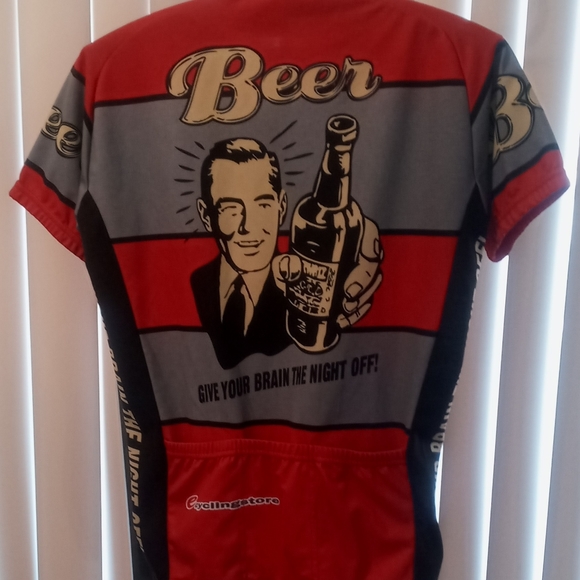 Beer Bicycle Cycling Jersey funny tour de france - Picture 3 of 4